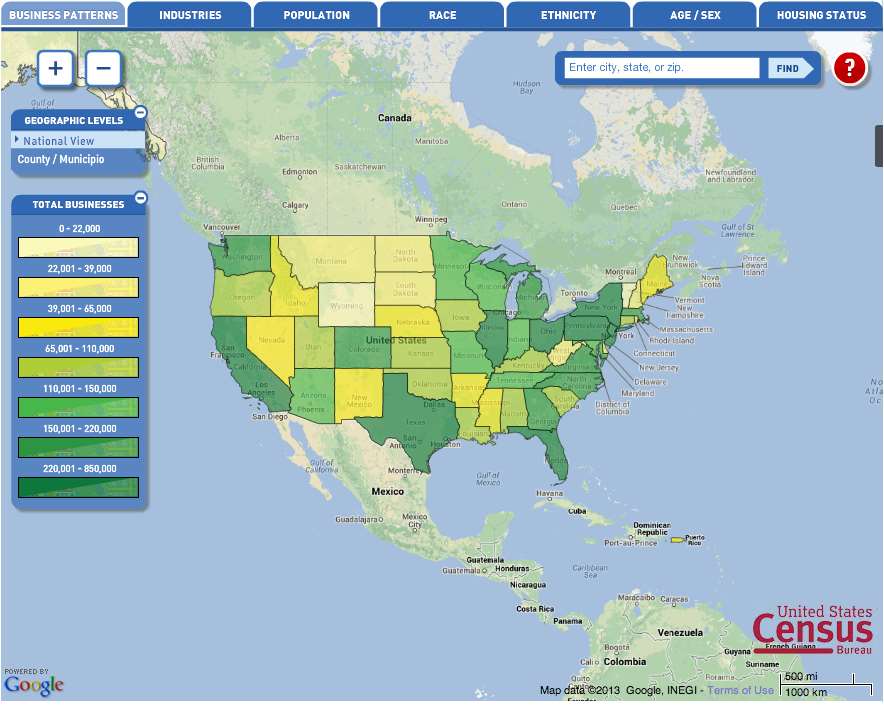 US Census Bureau picks Google Maps for data visualisation Software